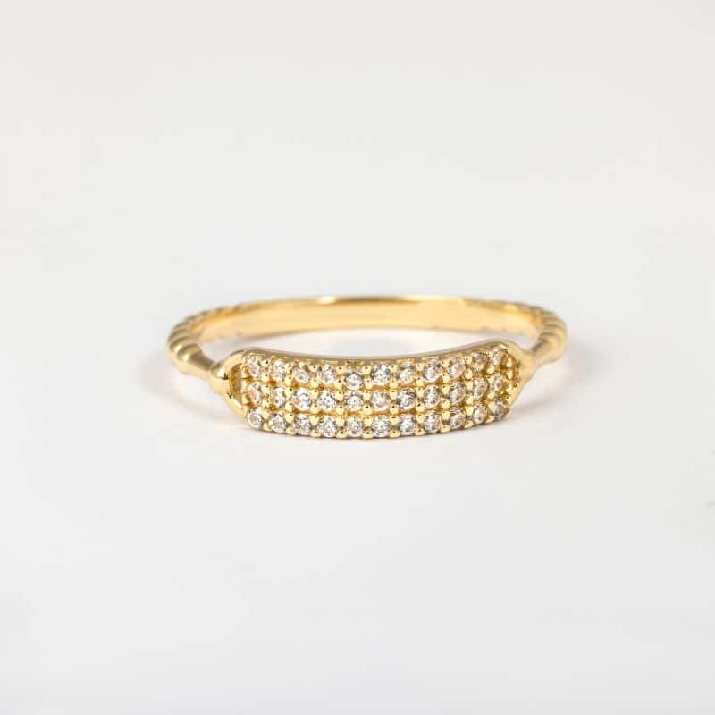 Linea Minor Zircon Ring