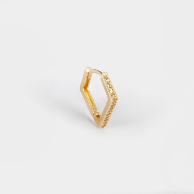 Diamond Hoop Earring