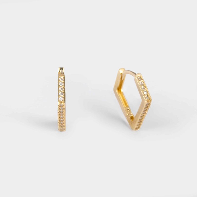 Diamond Hoop Earring - Image 2